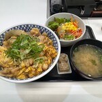 吉野家 - 親子丼(大)＋サラダセット