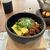 加乃福うなぎ - 料理写真:石焼ビビンバ風の料理にはチーズをその場でトッピングしていただけました。