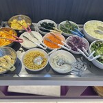 ホテル ブエナビスタ - サラダ、フルーツ