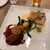 ビストロ ル・ボントン - 料理写真:メインのヒレステーキと鯛、さわらのムニエル