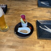 炭火焼イタリアン 海串 ブラーチェ - マヨ味噌っぽいディップが絶品