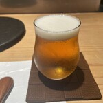 鮨 稲荷 たけ屋 - 先ずビール