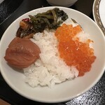 SATSUKI - 紀州南高梅5代梅、島根わさひの醤油漬け。