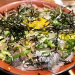 Saninkaisen Robata Kaba - 鯵たたき丼