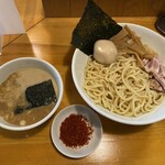 麺屋 永太 - 辛つけ麺 1,100円+永太トッピング 250円