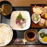 Kinyasu - 和風定食（つくり付）1,280円