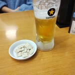 和風レストランまるまつ - 料理写真:生ビール中ジョッキ440円が法被泡ｓで340円