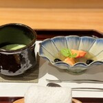 日本料理こまつ - 苺 わらび餅 黒豆