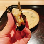 料理屋もり尋 - 玄米餅とからすみ