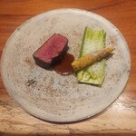 luogo - 茨城県産の黒毛和牛の内ももの炭火ロースト