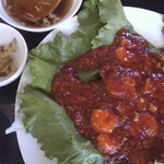 楽家家 - エビのチリソース炒めランチ　1000円