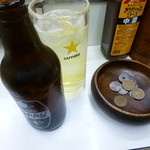 立飲みコーナー大つか - 2014.03 ２日目は１件目でホッピーでスタート、、白です：笑