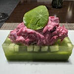 ペルー料理 bepocah - Causa con beterraga 