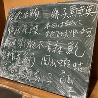 うを徳 - 本日の産地ボード