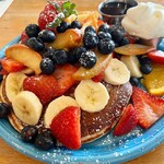 Cafe Kaila - BUTTERMILK PANCAKES $12
            Bananas +$3
            Caramelized Apples +$3
            Strawberries +$4
            Blueberries +$4