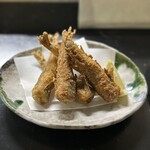 Amimoto - 目光唐揚げ600円 コレは美味かった。衣も薄くて熱々のサクフワ食感。病み付きになりました。