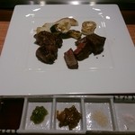 TEPPAN DINING KAMIYA - フィレと熟成肉のステーキ
      