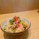 Kokoro ya - 真鯛とトマトとインゲンと山椒炊き込みご飯