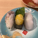 回転寿司 鮮 - イカ3点