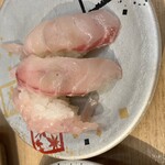 回転寿司 鮮 - 白身3点