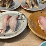 回転寿司 鮮 - カンパチ　クエ