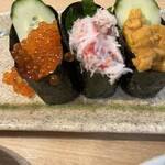 回転寿司 鮮 - 北海3点