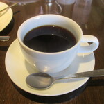 美桃旅庵 - モーニングセット：美桃旅庵ブレンドコーヒー 480円（税込） A：トースト・目玉焼き・ポテトサラダ・小倉あん。