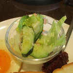 美桃旅庵 - モーニングセット：美桃旅庵ブレンドコーヒー 480円（税込） A：トースト・目玉焼き・ポテトサラダ・小倉あん。