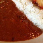 カレー＆居酒屋 ニコニコ - ご飯はジャポニカ米です。カレールーは最初に微妙な甘さ、それから辛味が押し寄せる