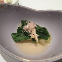 渋谷 鮨 まつもと - 壬生菜の煮びたし