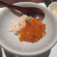 渋谷 鮨 まつもと - 蟹といくらの小丼