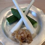 あじふらい てしお - きゅうりとエシャロット