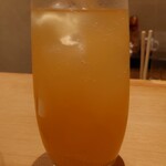 天ぷら 京星 - ジンジャエール