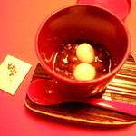 とうふ屋うかい - 〆の白玉ぜんざい冷