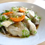 中華ダイニング SCENT - スズキの湯引き香味醤油