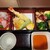 小料理 蓮 - 料理写真:鮮度抜群のお造り2種に、パリッと衣が薄く繊細な天ぷら、右端は様々なお料理が詰まった玉手箱みたいな八寸