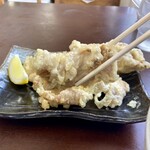 手打うどん ちえ福 - かしわ天も一切れがでかい