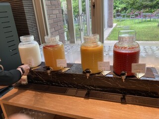 Hotel Harvest Kyu Karuizawa - I always start with milk and orange juice.