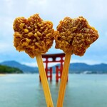 Momiji Do Hon Ten - ☆【紅葉堂 本店】…炸紅葉與嚴島神社的大鳥居(≧▽≦)/～♡☆