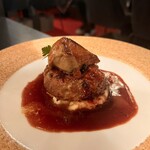 イタリアン チャイナバル村塾 - 国産牛ハンバーグロッシーニ風