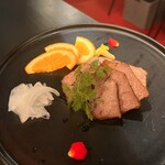 イタリアン チャイナバル村塾 - 自家製チャーシューはオレンジと一緒に♡