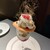 アトリエ コータ - 料理写真:ピスタチオとラズベリーのパフェ(小) 1400円