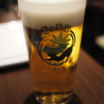 青ヶ島屋 - 乾杯は生ビール