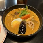 こうき屋 - 牛すじカレー　ナスとホタテトッピング