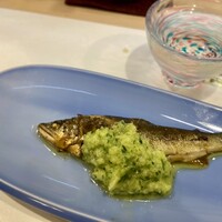 うを徳 - 鮎のコンフィ　胡瓜のソース