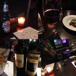 Spice&Dining KALA - 頼んだお酒。ミールスの後、まだ夜の早い時間だったので、しばらくワイン飲みながらご主人と人生について語り合いました（微笑）、砂肝スパイスはサービスでした