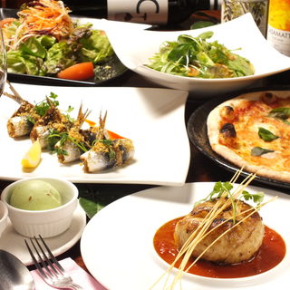 おすすめはボリュームたっぷり！2種のパスタが楽しめるコース♪