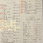 しおて - 日本酒・焼酎メニュー（2024.6某日）