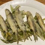 しおて - 稚鮎と蓼の天ぷら