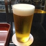 日本料理 梅堂 - BARやこういうお店のビールは泡がきめ細かくて美味しい♥︎